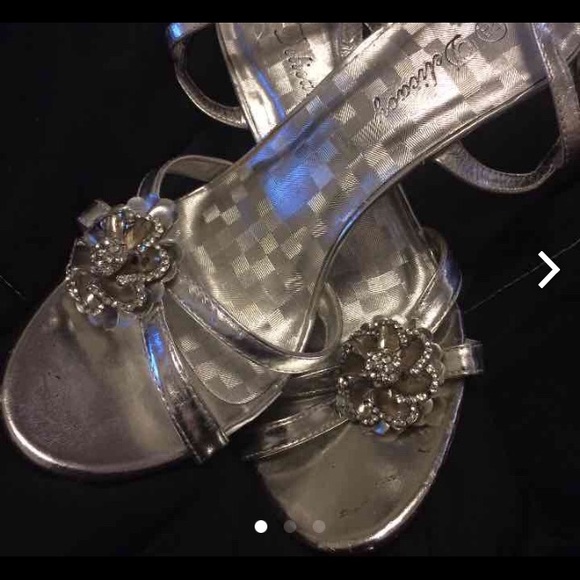 Silver Sparkle Heels