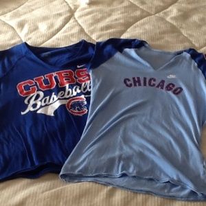 Two Chicago Cubs T-Shirts.