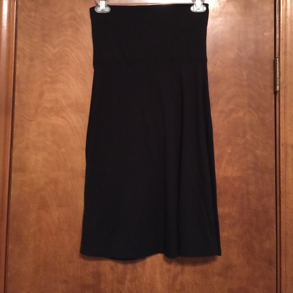 Black Foldover Skirt