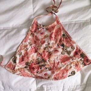 SOLD brandy pink floral halter 🌸