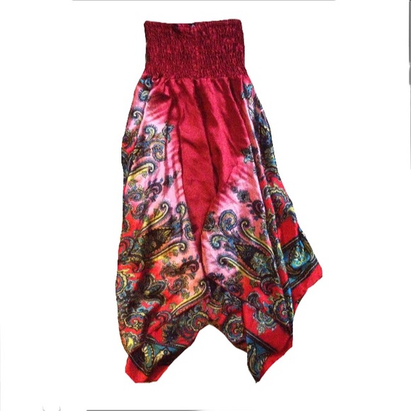 Red Paisley Hippie Sundress 🌻