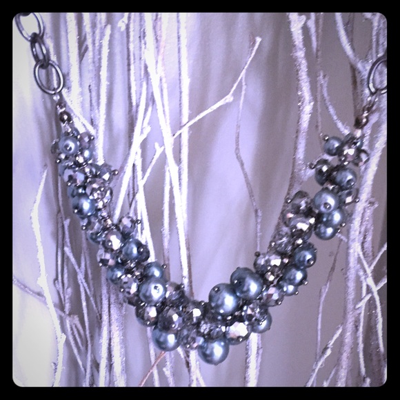 Jeweled statement necklace