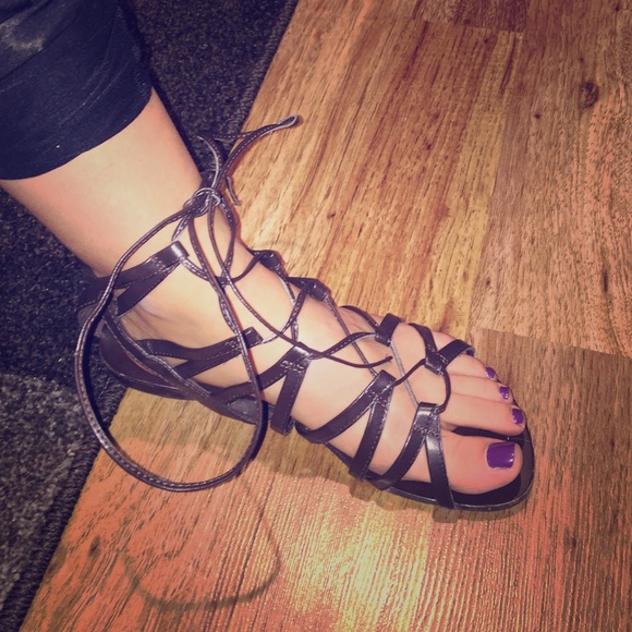 Dark Brown "Rebecca" Bakers Gladiator Sandals