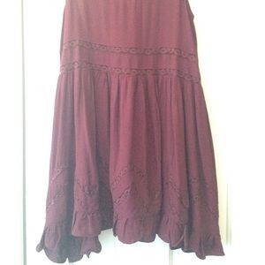 Olivaceous free people inspired trapeze slip dress