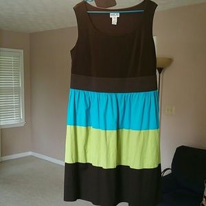 Plus size multicolored sundress