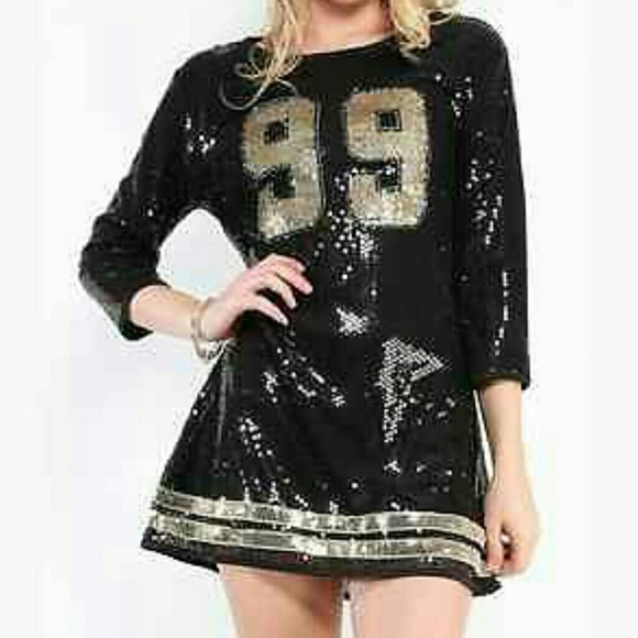 REHAB SEQUIN JERSEY TUNIC/DRESS