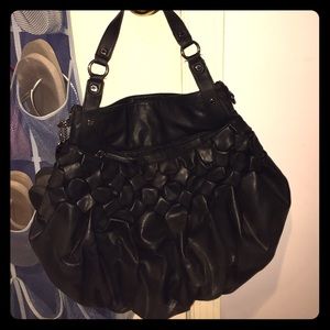 Large hobo style black purse