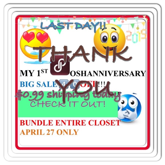 CELEBRATING MY 1st POSH ANNIVERSARY 🎈🎉🎉🎈🎈🎉🎊