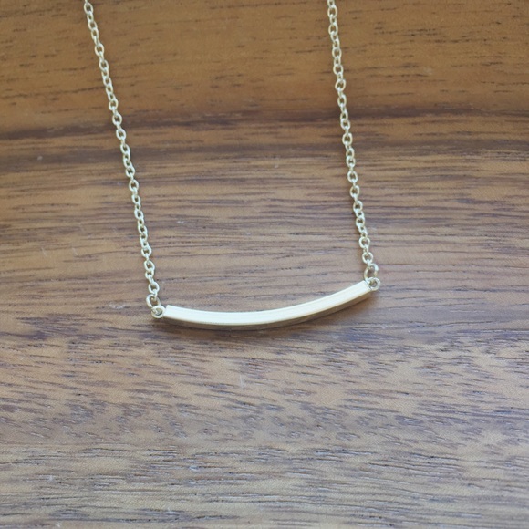 Silver bar necklace
