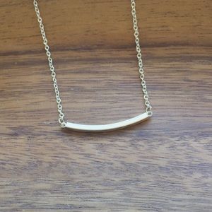 Silver bar necklace