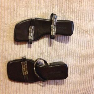Black/ silver 8 1/2 Sesto Meucci sandals