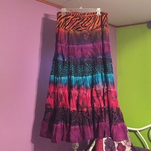 Dressbarn multi colored skirt large