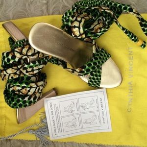 Cynthia Vincent wrap heels 4 styles in 1