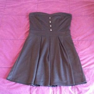 Gray strapless dress SOLD