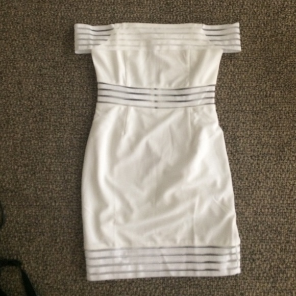 Hello Molly white off shoulder dress