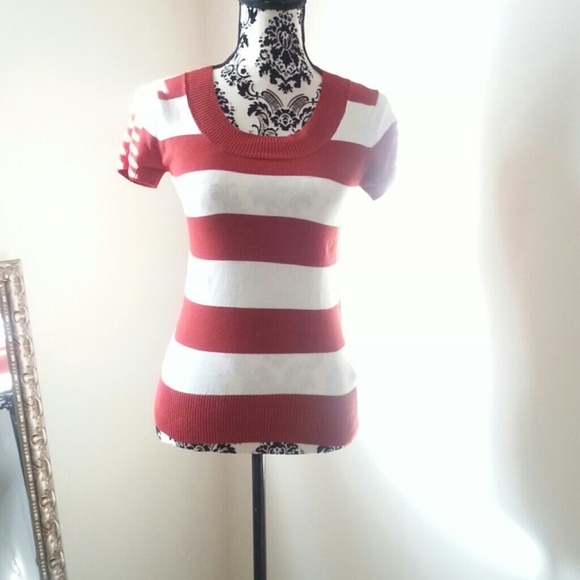 A stripped sweater top