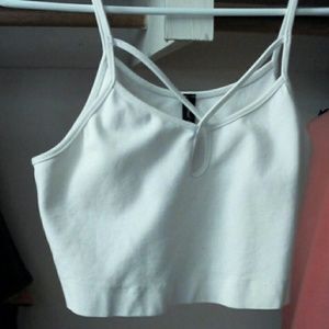 White crop tank