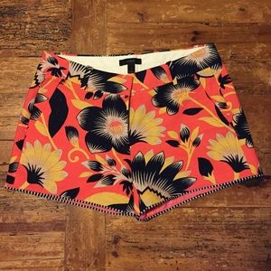 J. Crew Summer Floral Shorts, Size 2