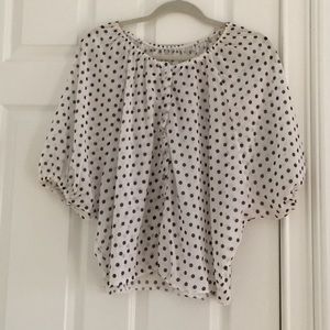 Polka dot blouse