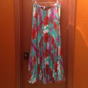 Laundry maxi skirt pleated