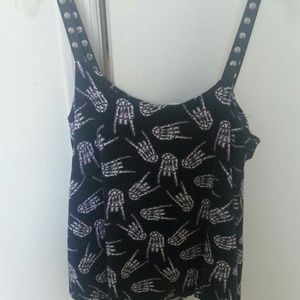 Black skeleton shirt