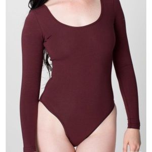 American Apparel Long Sleeve Bodysuit. NWOT