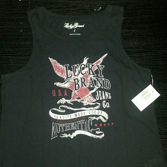 Lucky brand tank top black HOT ITEM!!
