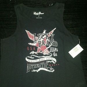 Lucky brand tank top black HOT ITEM!!