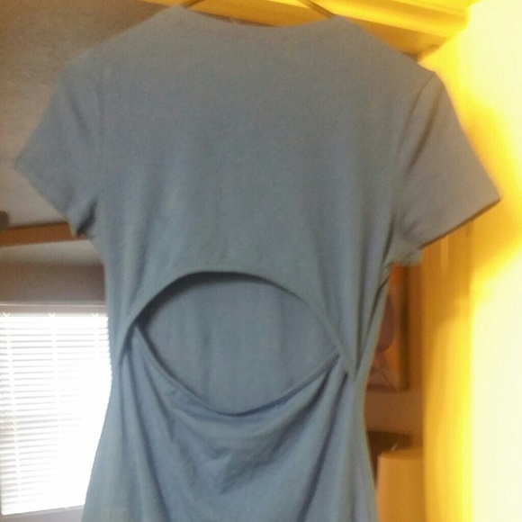 Royal blue t-shirt dress