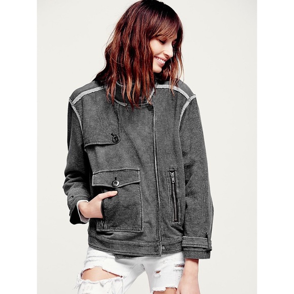 Free People Knit Railroad Jacket. - Picture 2 of 8