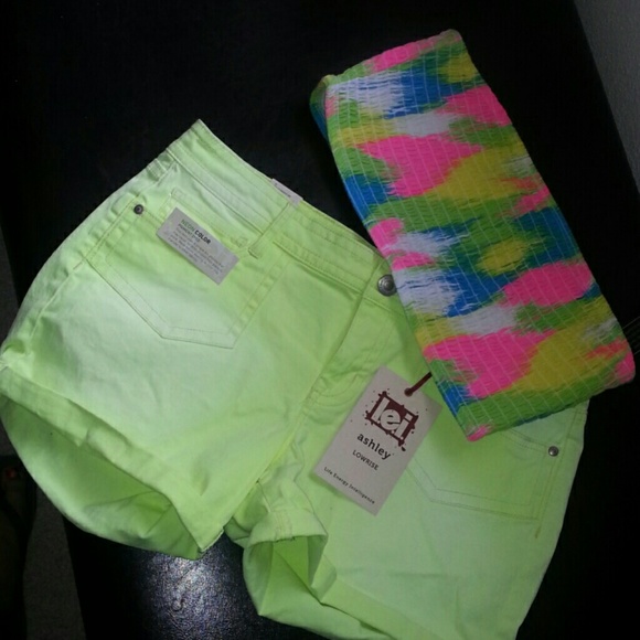 Lime L.E.I shorts