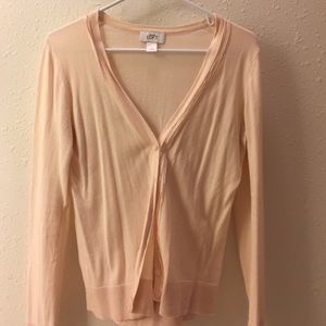 Pale pink LOFT cardigan