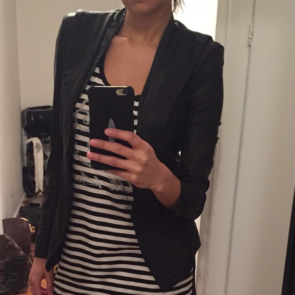 Gracia Draped Front Blazer