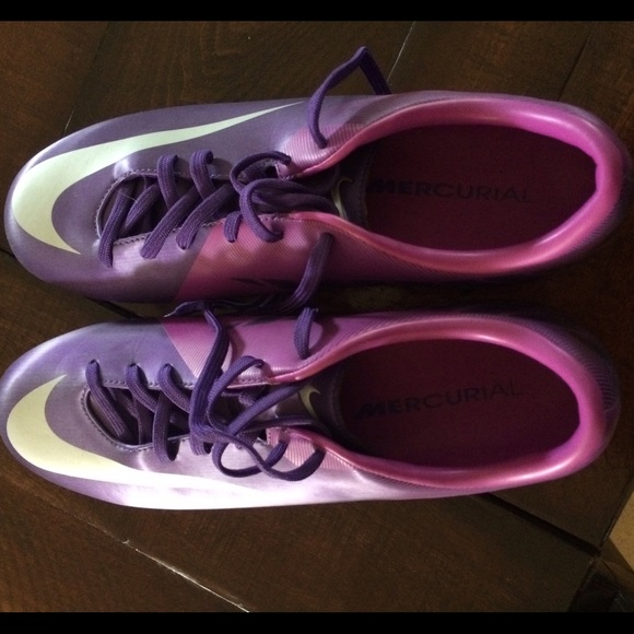Purple Nike Cleats