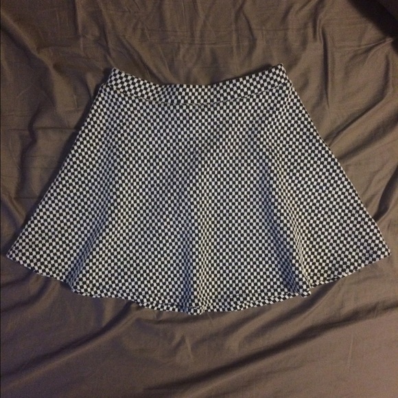 Black and White Checkered Skater Skirt, worn once.