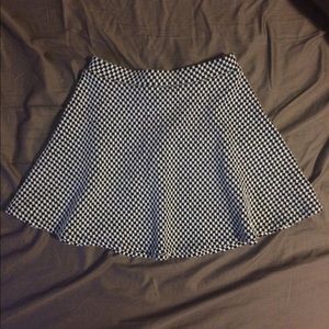 Black and White Checkered Skater Skirt, worn once.