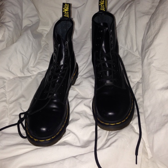 Doc Martens matte black boots