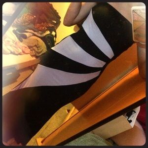 Black and white maxi dress