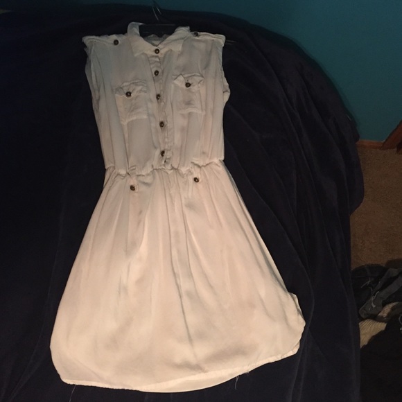 Off white button up dress - Picture 1 of 2
