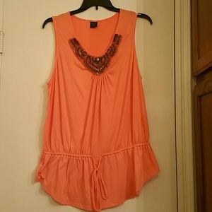 SOLD*****(Light orange summer tank shirt
