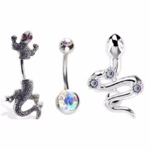 🐍Bundle!🐍3 belly rings
