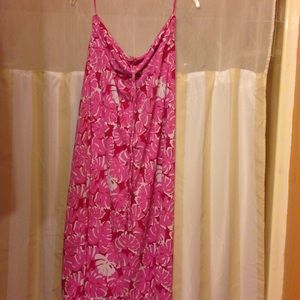 Pink and white floral MK Sun Dress. Size 14.