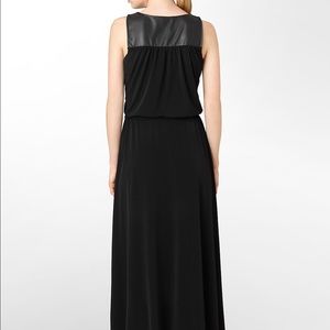 CALVIN KLEIN  Perforated Faux Leather Dress