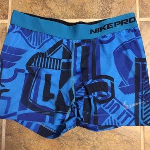 Nike pro compression spandex shorts