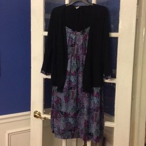 Long sleeve multicolored dress