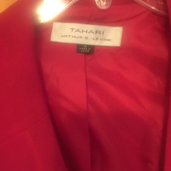 Red Tahari Skirt Suit - Picture 2 of 4
