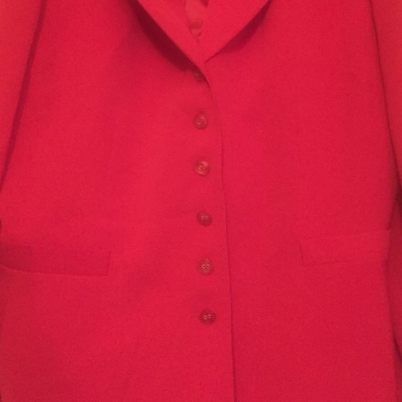 Red Tahari Skirt Suit - Picture 3 of 4