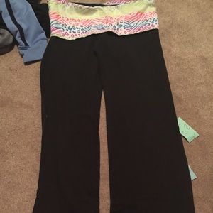 Bling multicolored yoga pants