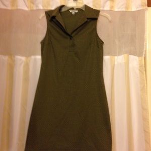 Green/brown sleeve Guess dress - M