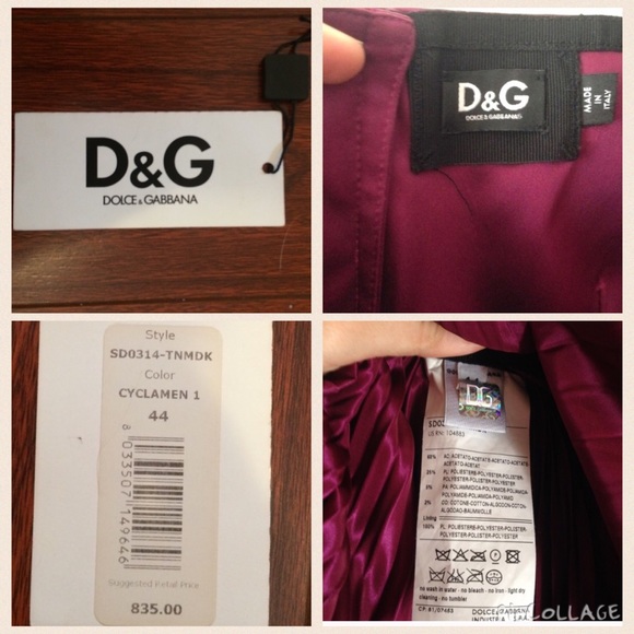 D&G short gown maroon - Picture 5 of 5